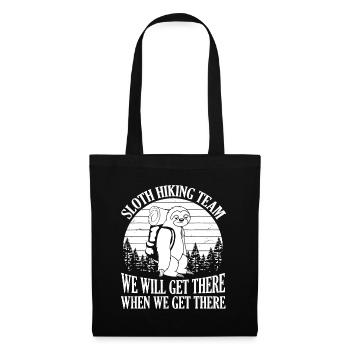 Sloth Hiking Team We Will Get There When We Get - Tote Bag - black - Front