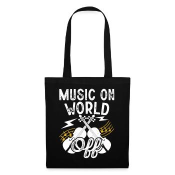 Violoniste violoniste - Sac en tissu - noir - Devant