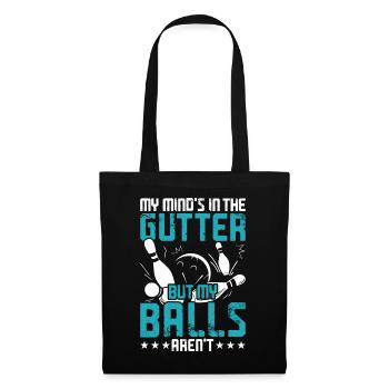 Bowling - Sac en tissu - noir - Devant