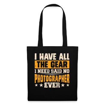 Photographer - Tote Bag - black - Front