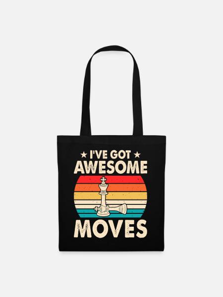 Échecs - Sac en tissu - noir
