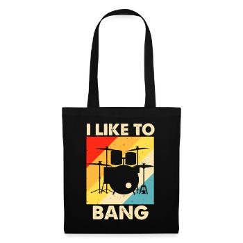 Batterie Batteur Batteur - Sac en tissu - noir - Devant