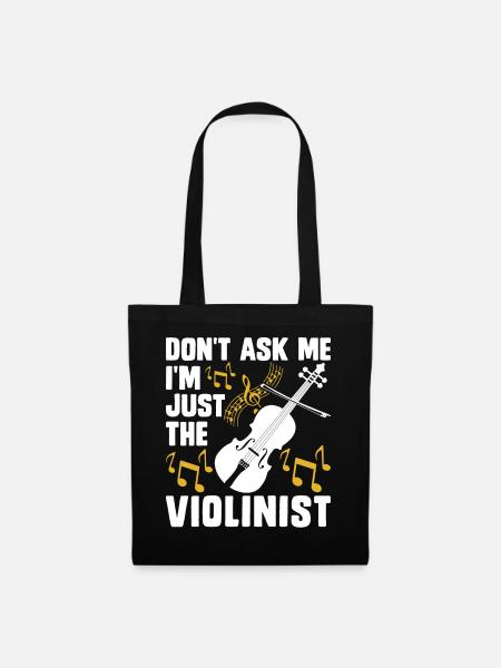 Violine Violinist - Stoffbeutel - Schwarz