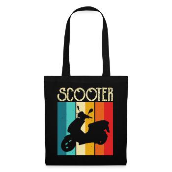 Scooter Scooter Rider Scooter - Tote Bag - black - Front