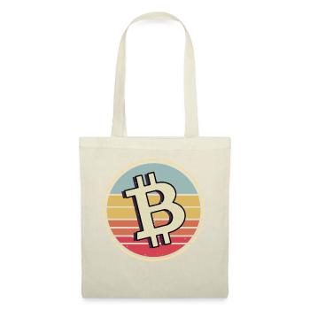 Bitcoin Krypto Kryptowährung - Stoffbeutel - Natur - Vorne