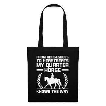 American Quarter Horse Equestrian Horse Lover Hors - Tote Bag - black - Front