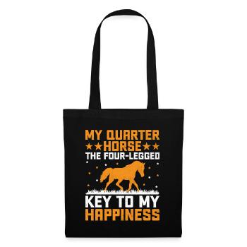 American Quarter Horse Equestrian Horse Lover Hors - Tote Bag - black - Front