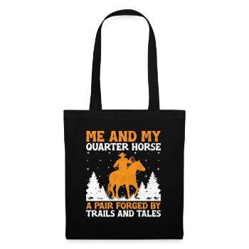 American Quarter Horse Equestrian Horse Lover Hors - Tote Bag - black - Front