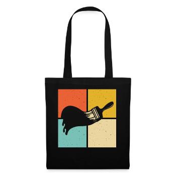 Brush Painter Artist - Tote Bag - black - Front