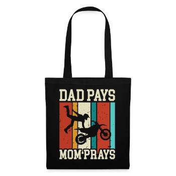 Motocross - Sac en tissu - noir - Devant