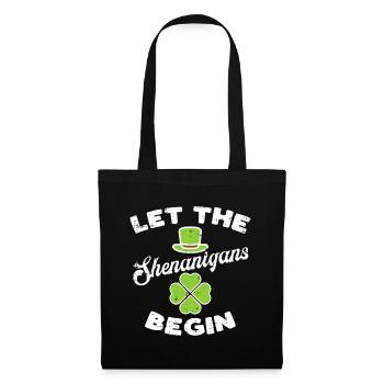 Let The Shenanigans Begin Shamrock - Tote Bag - black - Front