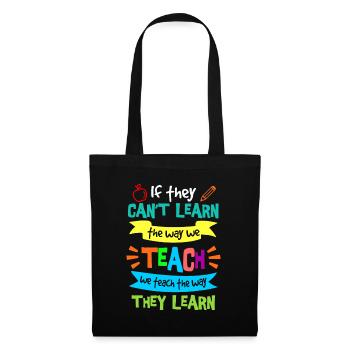 Nous enseignons la façon dont ils apprennent SPED Special - Sac en tissu - noir - Devant