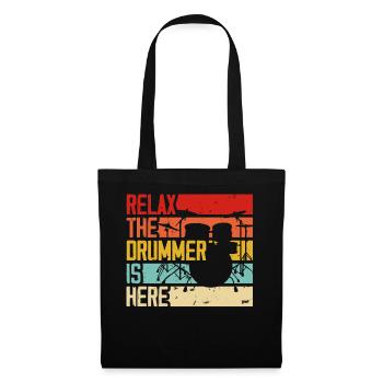 Batterie Batteur Batteur - Sac en tissu - noir - Devant