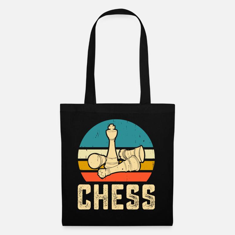 Échecs - Sac en tissu - noir
