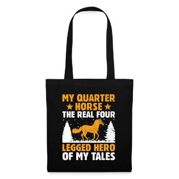 American Quarter Horse Equestrian Horse Lover Hors - Tote Bag - black - Front