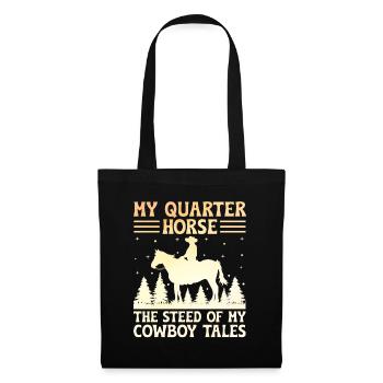 American Quarter Horse Equestrian Horse Lover Hors - Tote Bag - black - Front