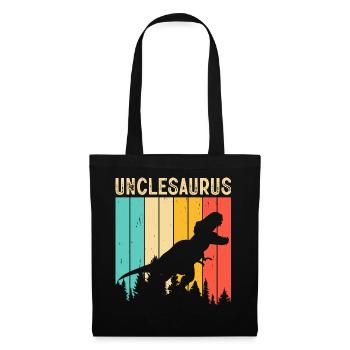 Oncle T Rex Onkelsaurus - Sac en tissu - noir - Devant