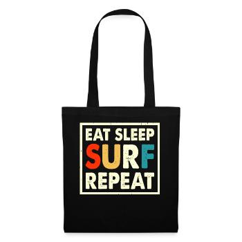 Surfeur - Sac en tissu - noir - Devant