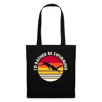 Flotteur de natation - Sac en tissu - noir - Devant