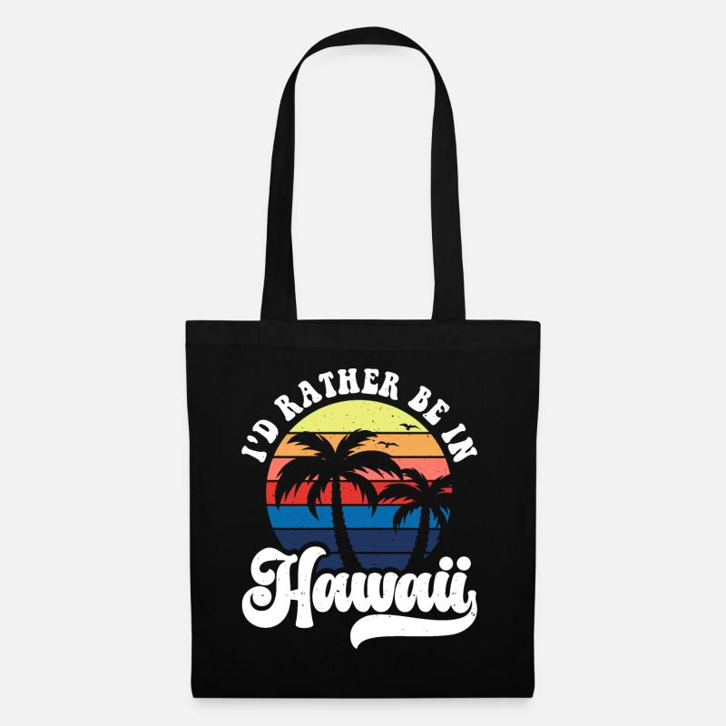 Hawaii - Stoffbeutel - Schwarz