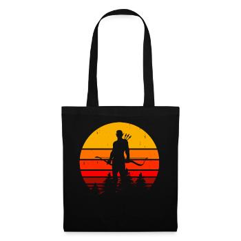 Archer Tir à l’arc - Sac en tissu - noir - Devant