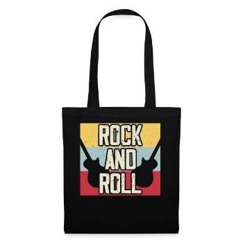 Rock And Roll - Stoffbeutel - Schwarz - Vorne