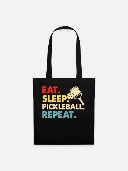 Pickleball - Stoffbeutel - Schwarz