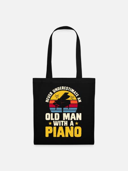 Pianist Piano - Stoffbeutel - Schwarz