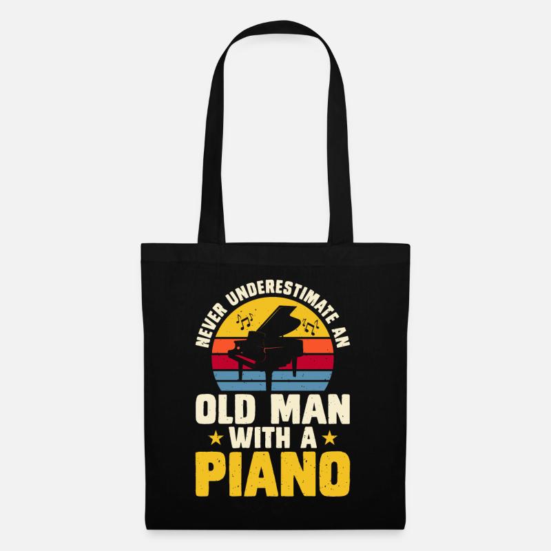 Pianist Piano - Stoffbeutel - Schwarz