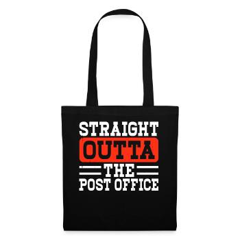 Briefträger Postbote - Stoffbeutel - Schwarz - Vorne