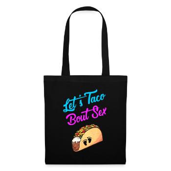 Mom Dad Let's Taco Bout Sex Funny Gender Reveal - Tote Bag - black - Front