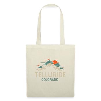 Vintage Telluride Colorado Retro Berg - Stoffbeutel - Natur - Vorne