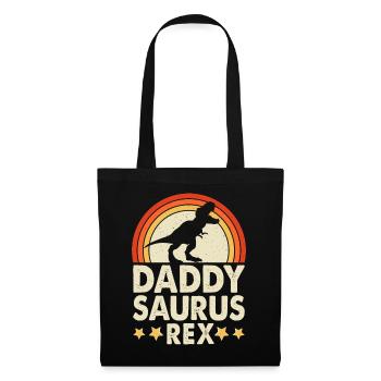 Daddy Saurus Rex Daddy Father Father's Day - Tote Bag - black - Front