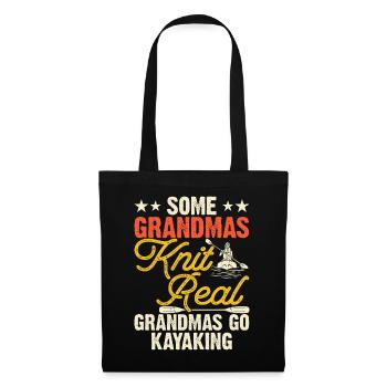Kayak Kayaker Kayaker Granny - Sac en tissu - noir - Devant