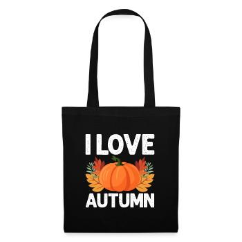 Automne - Sac en tissu - noir - Devant