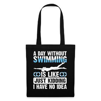 Flotteur de natation - Sac en tissu - noir - Devant