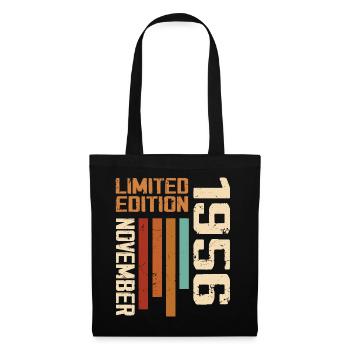 1956 November Birthday present. November 1956 - Tote Bag - black - Front