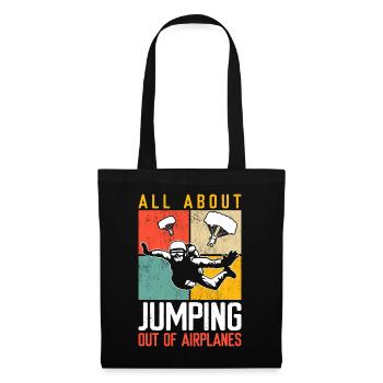 Parachutist - Tote Bag - black - Front