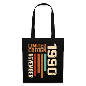 1990 November Birthday present. November 1990 - Tote Bag - black - Front