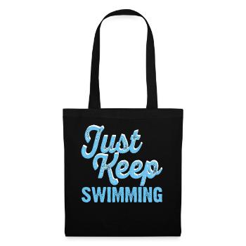 Flotteur de natation - Sac en tissu - noir - Devant