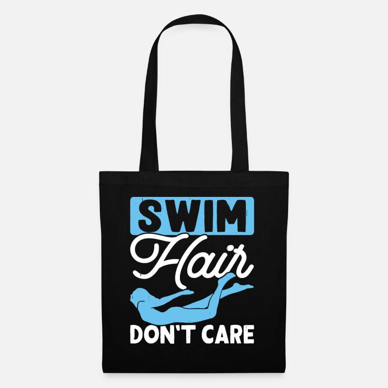Schwimmen Schwimmer - Stoffbeutel - Schwarz