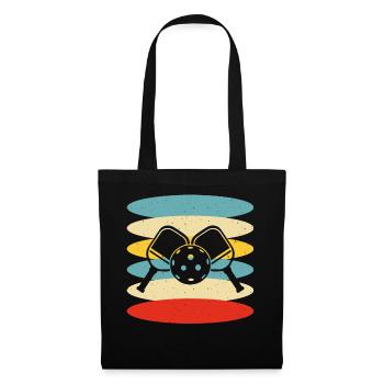 Pickleball - Sac en tissu - noir - Devant
