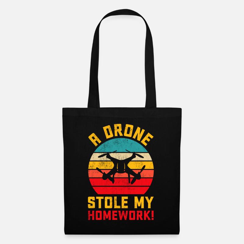 Drohne - Stoffbeutel - Schwarz