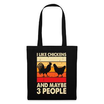 Chickens Chicken - Tote Bag - black - Front