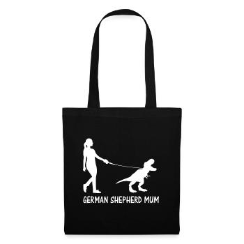 German Shepherd Mum Dinosaur GSD Owners - Tote Bag - black - Front