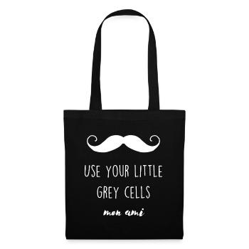 UTILISEZ VOS PETITES CELLULES GRISES - Sac en tissu - noir - Devant