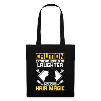 Coiffeur Coiffeur Coiffeur Coiffure Coiffure - Sac en tissu - noir - Devant