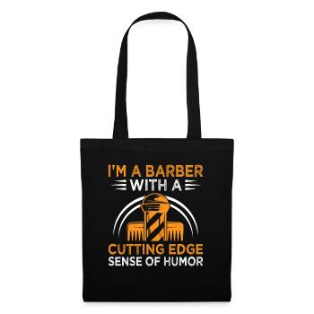Coiffeur Coiffeur Coiffeur Coiffure Coiffure - Sac en tissu - noir - Devant