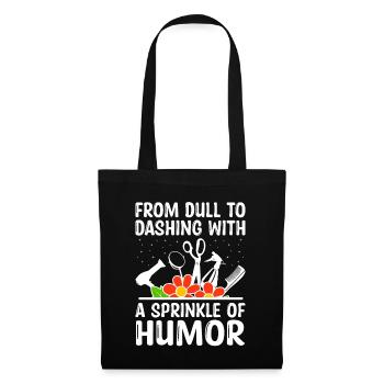Coiffeur Coiffeur Coiffeur Coiffure Coiffure - Sac en tissu - noir - Devant