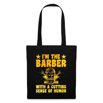 Friseur Friseur Hairapist Haarstyling Haare - Stoffbeutel - Schwarz - Vorne